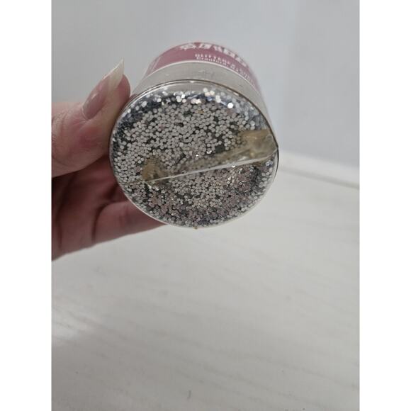 Vintage Glitter Glitterex Corp 2oz Silver Made In USA Open 95% Full - Picture 6 of 7